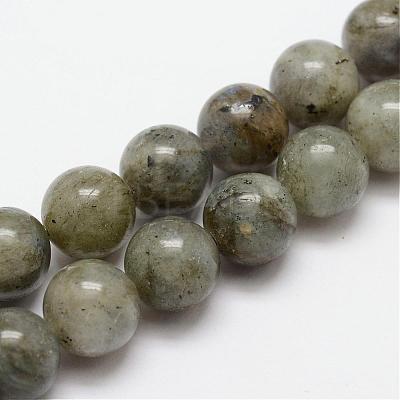 Natural Labradorite Bead Strands G-O155-05A-6mm-1