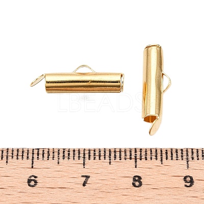 Iron Slide On End Clasp Tubes IFIN-R212-1.6cm-G-1