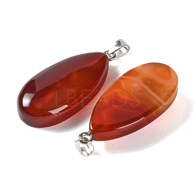 Natural Red Agate Pendants GG-CBACB71-02P-03-1