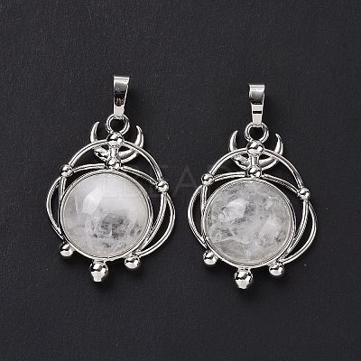 Natural Quartz Crystal Pendants G-P496-05P-21-1