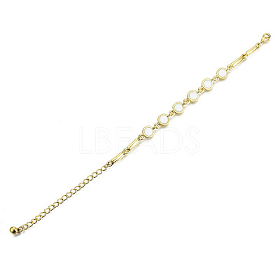 Electroplated Alloy Link Bracelets BJEW-T012-010-RS-1