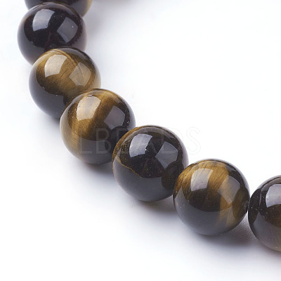 Natural Tiger Eye Beads Strands X-G-C076-10mm-1B-1