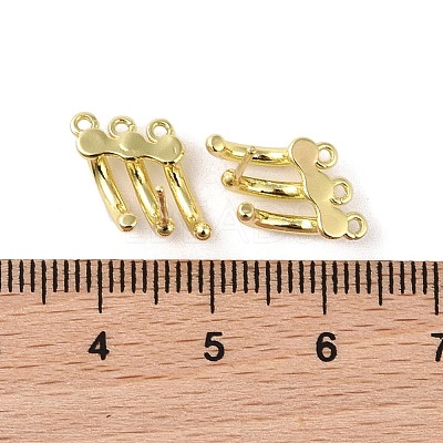 Brass Stud Earring Findings KK-B087-08G-1