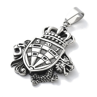 304 Stainless Steel Big Pendants STAS-Z098-02AS-1