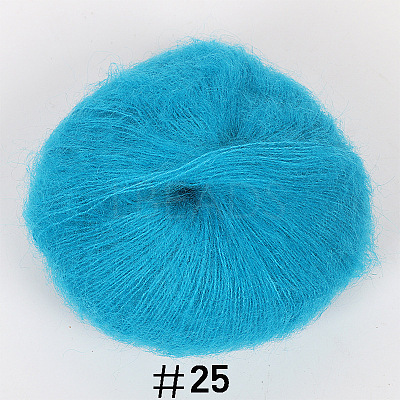 Soft Fuzzy Angora Mohair Wool Yarn PW22070138857-1