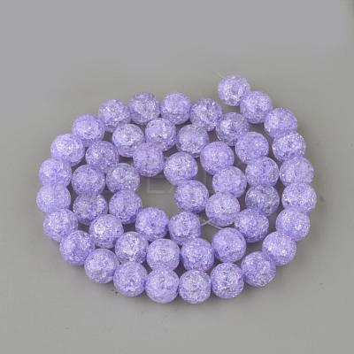 Synthetic Crackle Quartz Beads Strands GLAA-S134-10mm-15-1