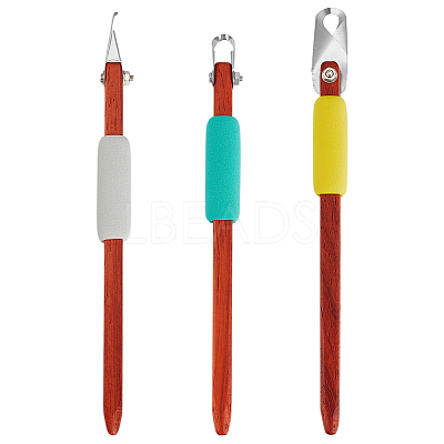 3Pcs 3 Styles Stainless Steel Carving Knifves TOOL-UN0001-75-1