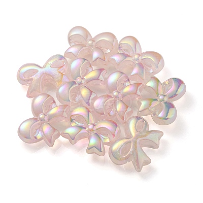 UV Plating Luminous Transparent Acrylic Beads OACR-P010-07A-1