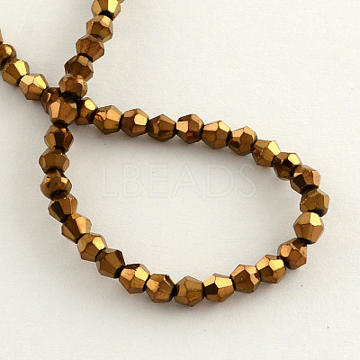 Electroplate Glass Bead Strands LS-EGLA-R094-4mm-04-1