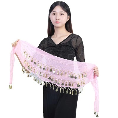 72 Coin Sequins Gauze Belly Dance Waist Belt WGF3D8F-08-1