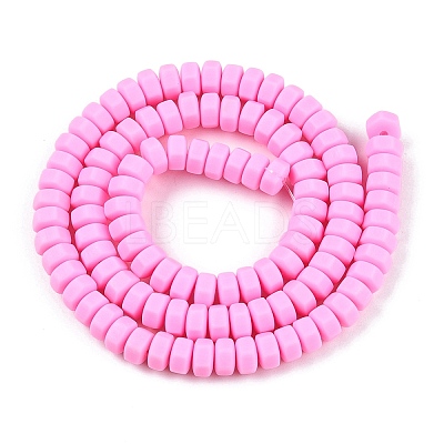 Handmade Polymer Clay Beads Strand CLAY-T021-01G-1