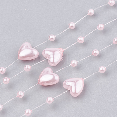 ABS Plastic Imitation Pearl Beaded Trim Garland Strand AJEW-S071-02B-1