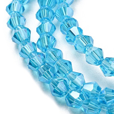 Transparent Electroplate Glass Beads Strands EGLA-A039-T3mm-A19-1