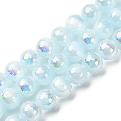 Plating Natural Selenite Beads Strands G-G120-A01-02-03-1