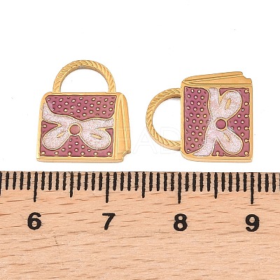 304 Stainless Steel Enamel Pendants STAS-A136-01G-05-1