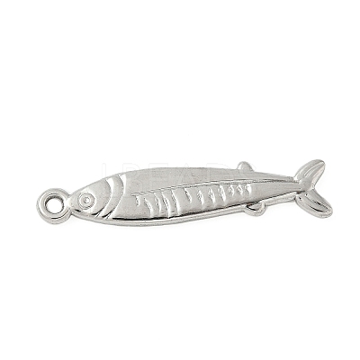 304 Stainless Steel Sardine Fish Pendants STAS-S186-05C-P-1