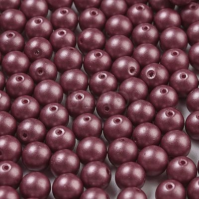 Baking Paint 3/0 Glass Seed Beads SEED-A034-02E-1