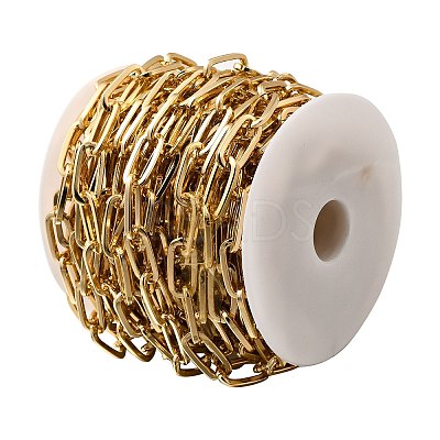 Aluminium Paperclip Chains CHA-F004-04G-1