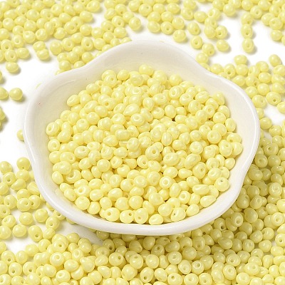 6/0 Opaque Baking Paint Glass Seed Beads X1-SEED-M012-02A-19-1