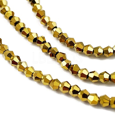 Transparent Electroplate Glass Beads Strands EGLA-A039-T2mm-UA01-1