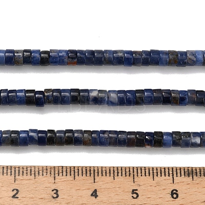 Natural Sodalite Beads Strands G-Z110-A03-2x4mm-1