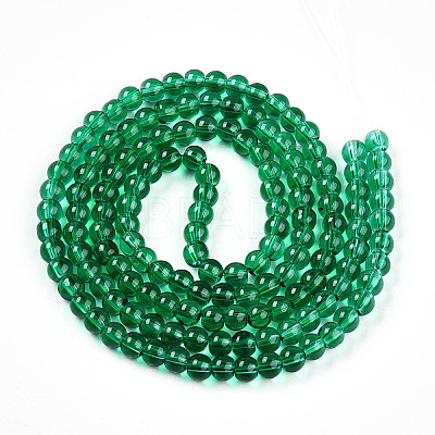 Baking Paint Transparent Glass Beads X1-DGLA-N006-6mm-09-1