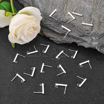 304 Stainless Steel Stud Earring Findings STAS-G224-21S-02-1
