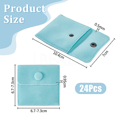 24Pcs Square Velvet Jewelry Bags TP-FI0001-02F-1