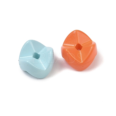Opaque Acrylic Beads OACR-H058-09-1
