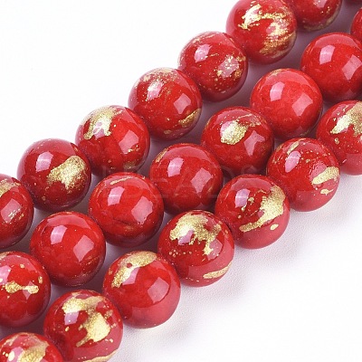 Natural Mashan Jade Beads Strands G-F670-A14-6mm-1