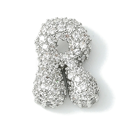 Rack Plating Brass Clear Cubic Zirconia Pendants KK-S378-01P-R-1