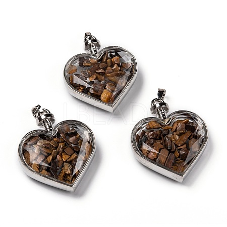 Glass Bottle Pendants G-Z010-02I-1