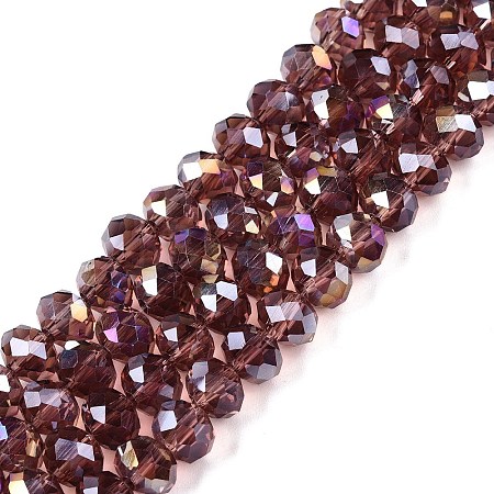 Electroplate Glass Beads Strands EGLA-A044-T8mm-B13-1