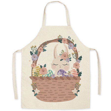 Cute Easter Egg Pattern Polyester Sleeveless Apron PW-WG98916-42-1