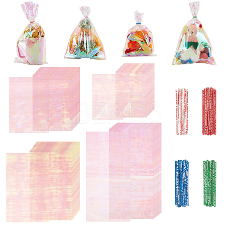 4 Styles OPP Plastic Bags ABAG-GA0001-30-1
