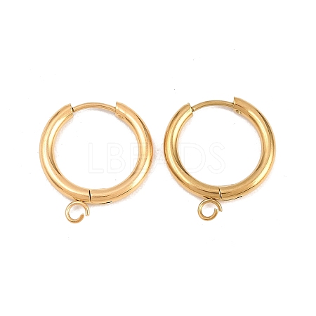 316 Stainless Steel Huggie Hoop Earring Findings EJEW-B158-01D-G-1