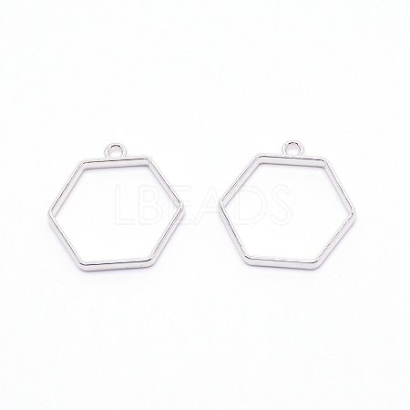 Alloy Open Back Bezel Pendants PALLOY-WH0081-35B-1