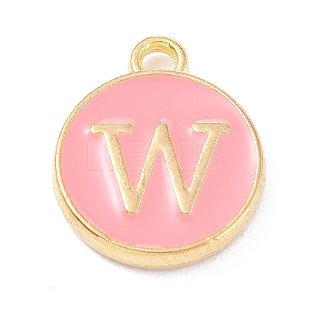 Golden Plated Alloy Enamel Charms X-ENAM-Q437-14W-1