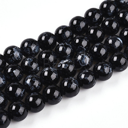 Baking Paint Glass Beads X1-DGLA-N003-10mm-A10-1