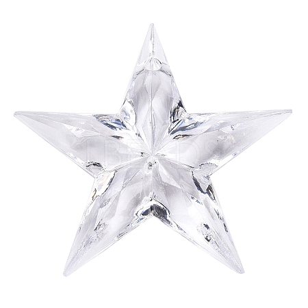 Transparent Acrylic Pendants TACR-T028-09A-1