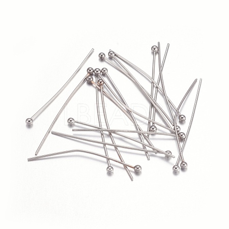 304 Stainless Steel Ball Head Pins STAS-O105-04-0.6x30mm-1