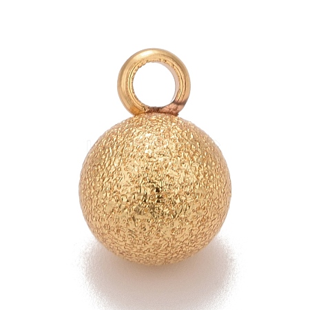 Brass Ball Charms KK-M229-73B-G-1