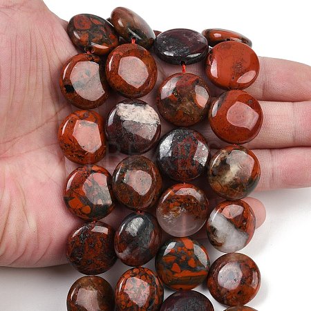 Natural Brecciated Jasper Beads Strands G-C220-D02-20mm-1