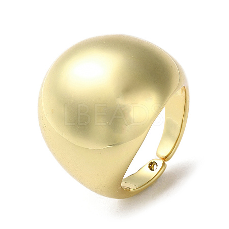 Rack Plating Brass Open Cuff Rings RJEW-K249-17G-1