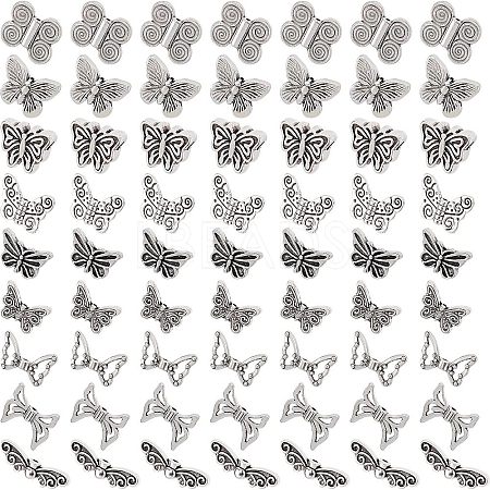 Tibetan Style Alloy Beads TIBE-NB0001-10AS-1