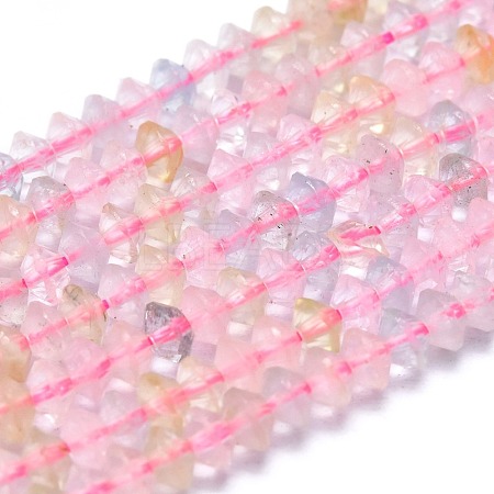 Natural Morganite Beads Strands G-M353-A32-3.5mm-4mm-1