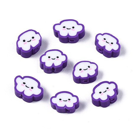 Handmade Polymer Clay Beads X-CLAY-N008-033A-1