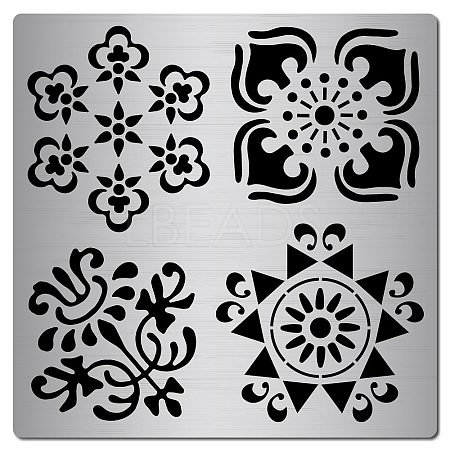Stainless Steel Cutting Dies Stencils DIY-WH0238-018-1