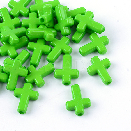Opaque Acrylic Beads SACR-436-3-1