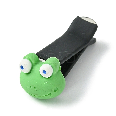 Frog Shape Opaque Resin Car Air Vent Clips JEWB-BR00151-02-1